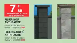 Chretien Matériaux PILIER NOIR ANTHRACITE offre