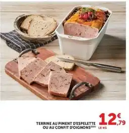 Hyper U Terrine au piment d'espelette ou au confit d'oignons offre