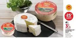 Hyper U JORT Camembert de Normandie offre