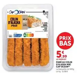 Hyper U CAP OCEAN COLIN D'ALASKA PANÉ offre