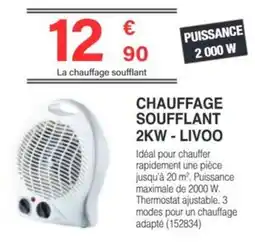 Chretien Matériaux LIVOO Chauffage soufflant offre
