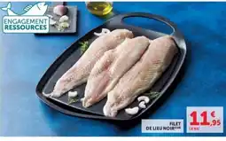 Hyper U FILET DE LIEU NOIR offre
