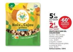 Hyper U Sun Fruit Noix de Cajou grillées offre