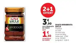 Hyper U SACLA Sauce arrabbiata offre