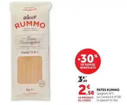 Hyper U RUMMO Spaghetti N°3 offre