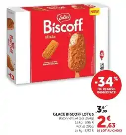 Hyper U Lotus Biscoff sticks offre