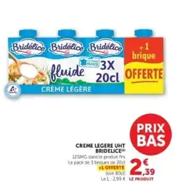 Hyper U Bridelice Crème légère offre