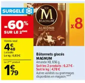 Carrefour Bâtonnets glacés offre