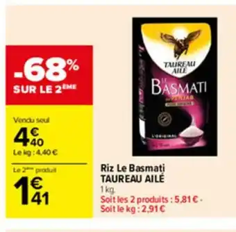Carrefour Riz Le Basmati offre