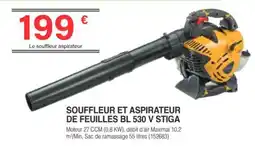 Chretien Matériaux STIGA SOUFFLEUR ET ASPIRATEUR DE FEUILLES BL 530 V offre