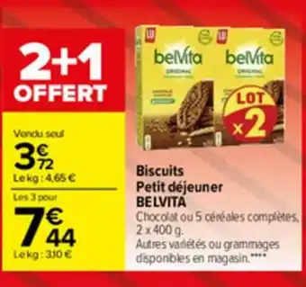 Carrefour Biscuits Petit Déjeuner offre