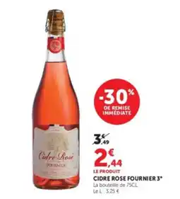 Hyper U FOURNIER Cidre Rose offre
