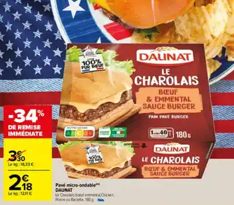 Carrefour Pavé Micro-Ondable offre