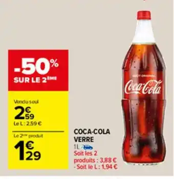 Carrefour Coca-Cola Verre offre