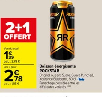 Carrefour Boisson énergisante offre