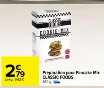 Carrefour Préparation Pour Pancake Mix offre