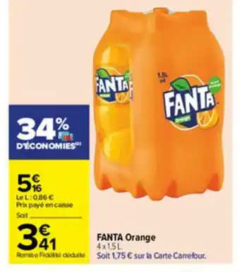 Carrefour Fanta Orange offre