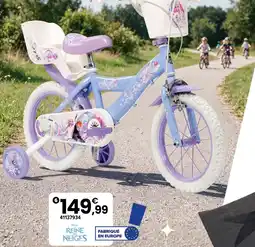 JouéClub Disney la reine des neiges - vélo 14 pouces offre