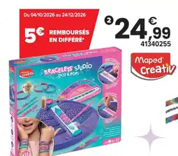 JouéClub Maped creativ bracelets studio dot & pop - set créatif offre