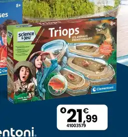 JouéClub Clementoni triops les animaux préhistoriques offre