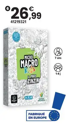 JouéClub Micro macro kids offre