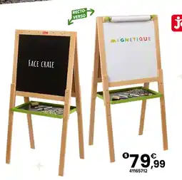 JouéClub Jeujura grand tableau multifonctions en bois avec fonction dessin offre