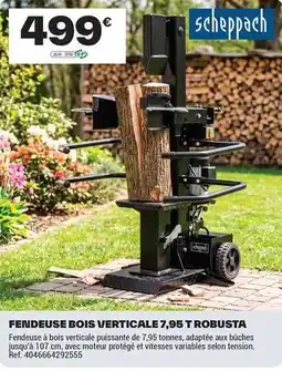 Brico Dépôt Scheppach - fendeuse bois verticale 7.95t offre