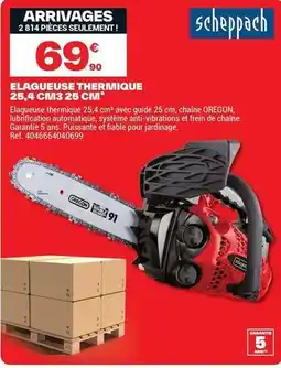 Brico Dépôt Scheppach - elagueuse thermique 25,4 cm3 25 cm offre