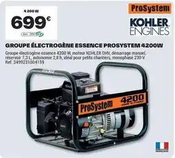 Brico Dépôt Essence - groupe électrogène prosystemi 4200 w offre