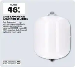 Brico Dépôt Vase expansion sanitaire 11 litres offre