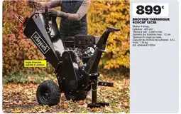 Brico Dépôt Scheppach - broyeur thirmique + scochin offre