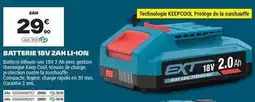 Brico Dépôt Batterie 18v 2ah li-ion offre