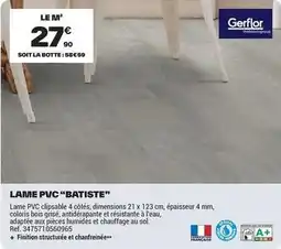 Brico Dépôt Gerflor - lane pvc batiste offre