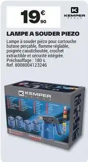 Brico Dépôt Kemper - lampe a souder piezo offre