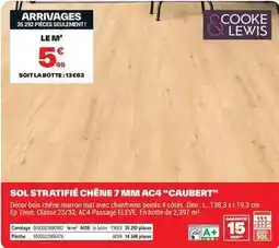 Brico Dépôt Dim - sol stratifié chêne 7 mini ac4 offre