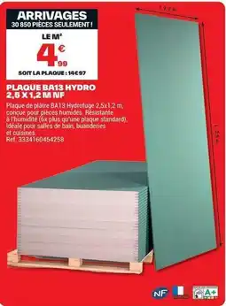 Brico Dépôt Plaque brais hydro 2.3 x 1.2 hn offre