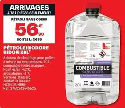 Brico Dépôt Petrole inodore bidon 20l offre