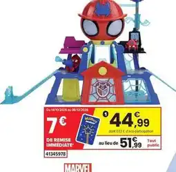 JouéClub Marvel - spidey rescue - webs webquarters 41345978 offre
