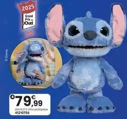 JouéClub Disney - peluche interactive ultimate stitch live action offre