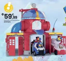 JouéClub Paw patrol - coffret caserne de pompiers et 2 vehicules fire rescue offre