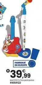 JouéClub Paw patrol - guitare avec microphone offre