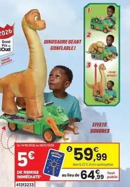 JouéClub Paw patrol - vehicule megasaurus le film mission dino offre