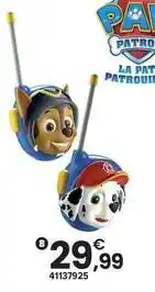 JouéClub Paw patrol - talkies-walkies offre