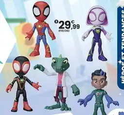 JouéClub Marvel - pack 5 figurines dino spidey offre