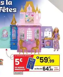 JouéClub Disney - chateau a transporter offre