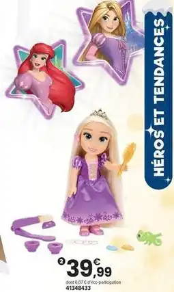 JouéClub Disney - poupee raiponce et ses cheveux magiques offre
