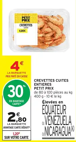 Intermarché Express PETIT PRIX CREVETTES offre