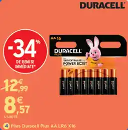 Intermarché Contact Duracell Piles AA offre