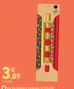 Intermarché Contact Ravie Kit de papiers cadeaux offre