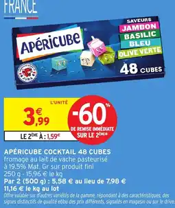 Intermarché Express Apéricube Cocktail 48 Cubes offre